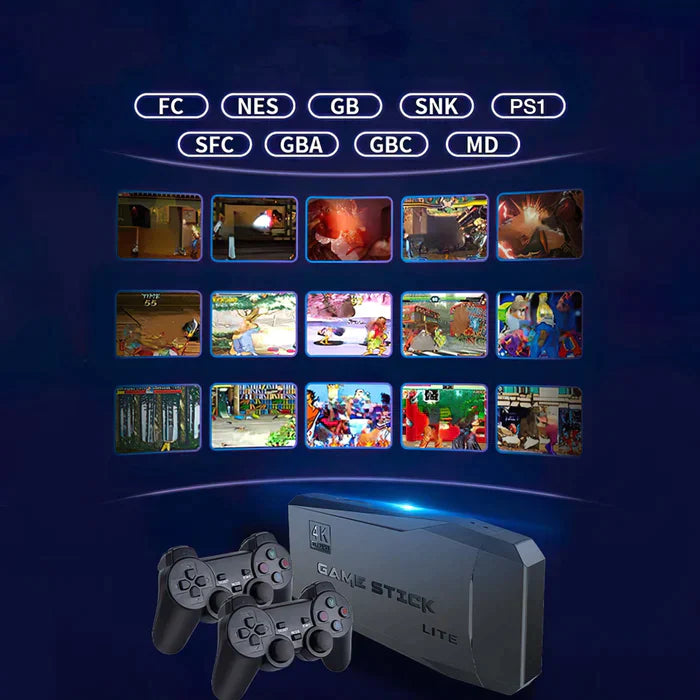 Consola GameStick 4K (+10.000 juegos de 9 consolas) + 2 mandos – Zona Retro